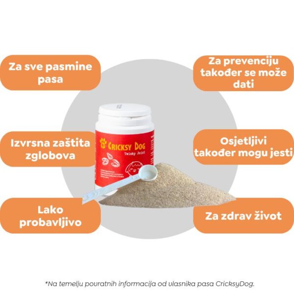 Twinky prašak za zglobove s ekstraktom zelenih dagnji (s mjernom žlicom) – 150 g - Slika 3