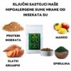 Ted Hipoalergena suha hrana za pse na bazi proteina insekata s mangom i spirulinom (bez pšeničnog glutena i piletine mesa, premium formula) - „za najosjetljivije pse” - Slika 3