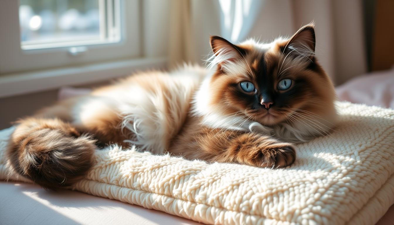 Mirne ragdoll mačke