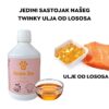 Twinky hladno prešano ulje od lososa (vrhunska premium kvaliteta) – 500 ml - Slika 2