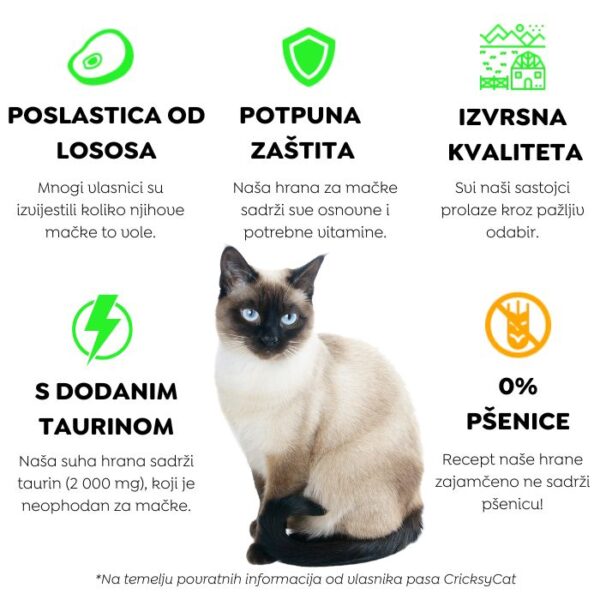 Jasper Hipoalergena Suha Hrana Za Mačke s Lososom (bez pšeničnog glutena i piletine mesa, premium formula) - Slika 5
