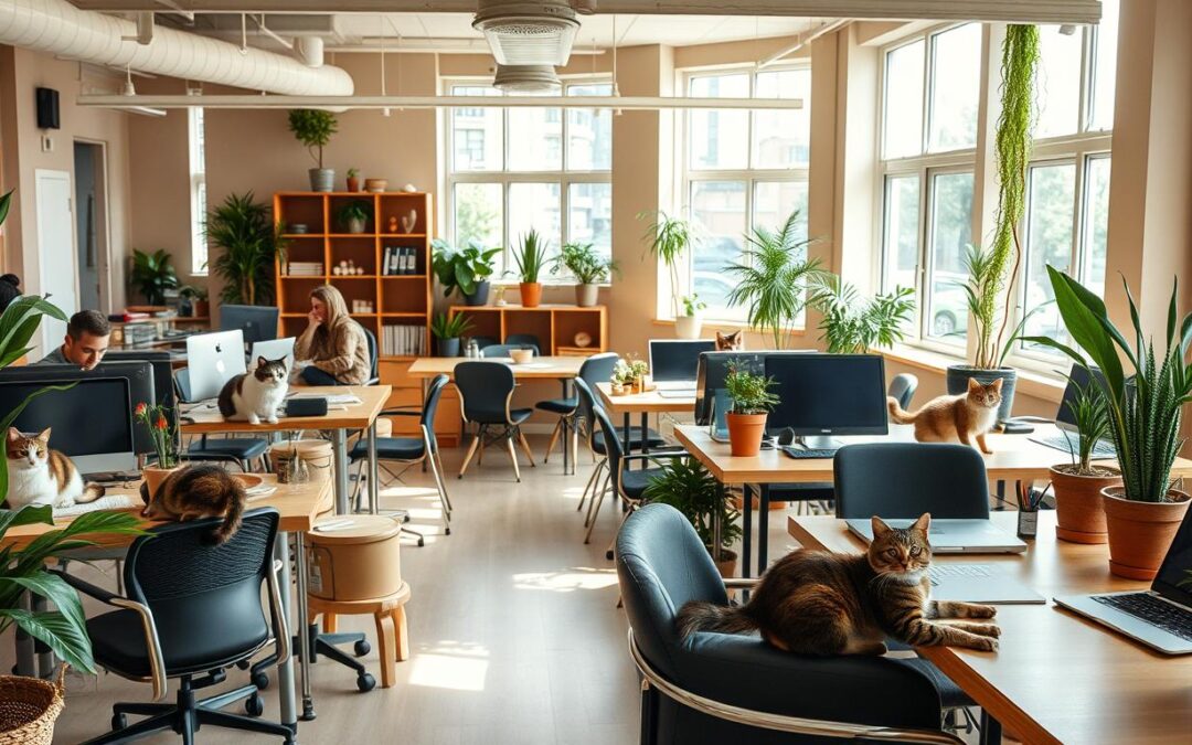 mačke u coworking uredima