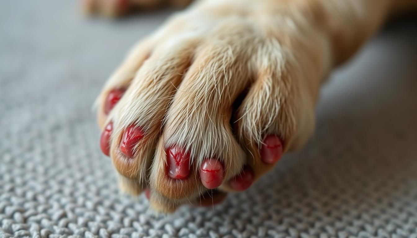 upala ležišta nokta kod psa