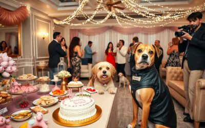 Stil proslave sa psom – dekoracija, odjeća, fotografije