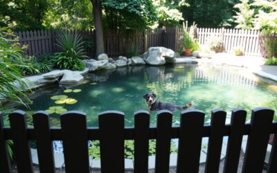 Blog 23 Kako izgraditi siguran ribnjak za psa u vrtu?