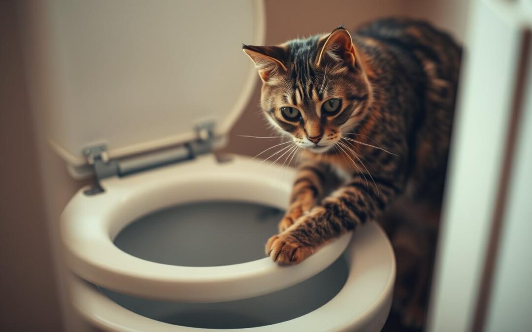 Mačka stalno šeta oko wc-a – ali ga ne koristi