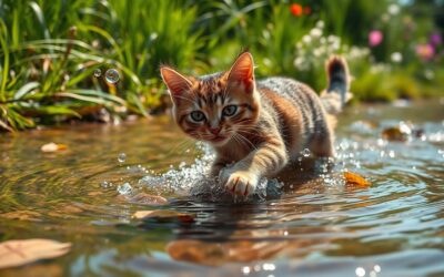 Mačka koja se igra u vodi? – kako to isprobati ljeti