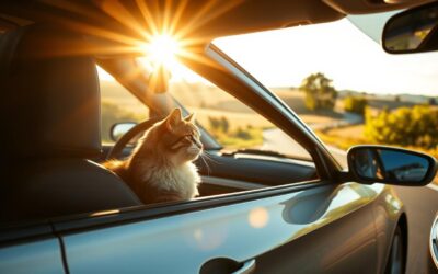 Putovanje autom s mačkom ljeti – na što paziti?