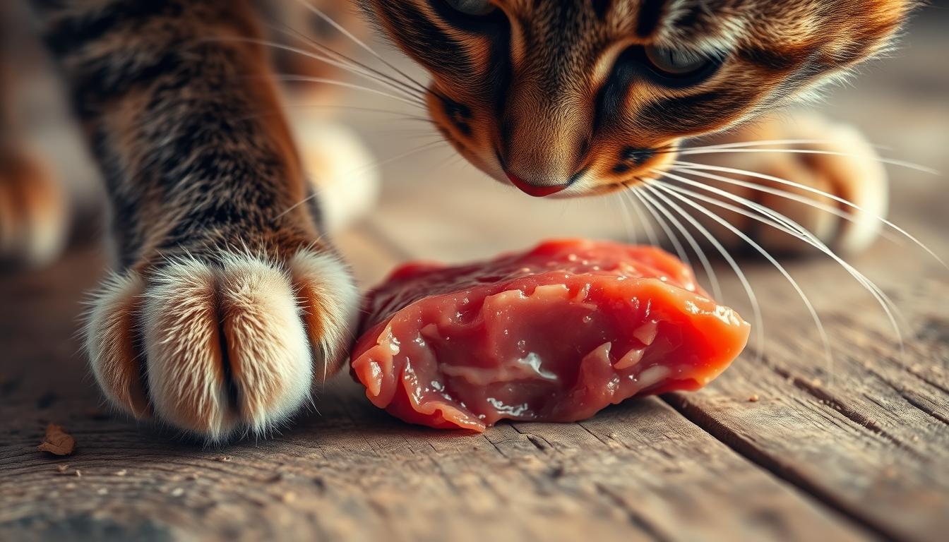 macka-sirovo-meso mačka sirovo meso