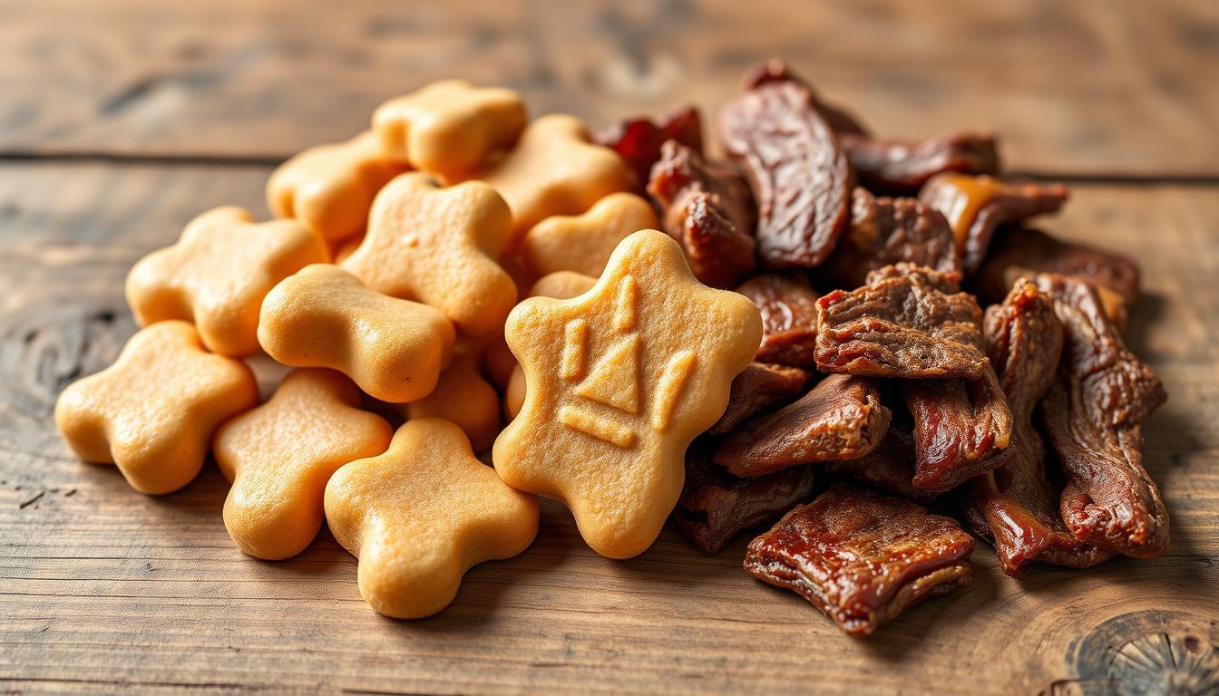 sušeni mesni zalogaj vs mekani snack za pse