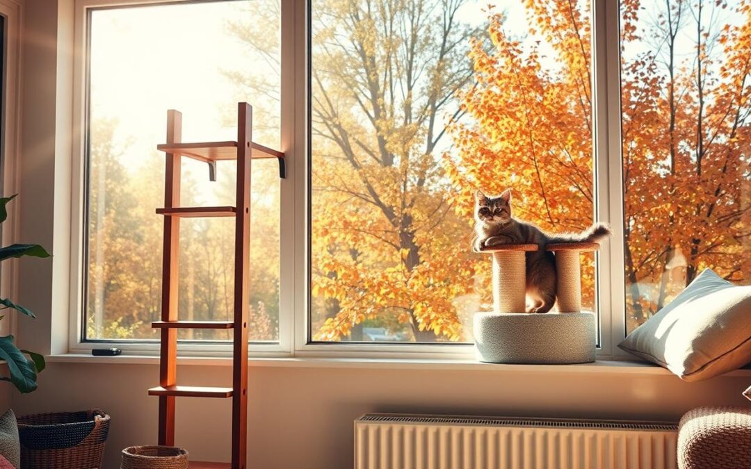 Najbolje ljestve i prozorske police za mačke u jesen