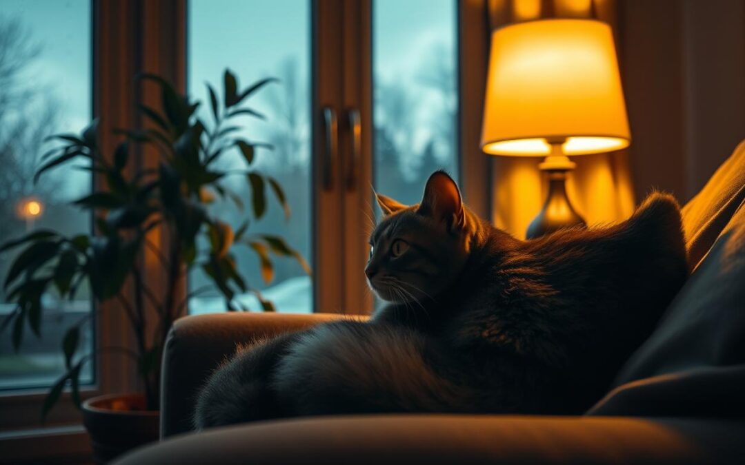 Kako pomoći mački da se navikne na rano smračenje?