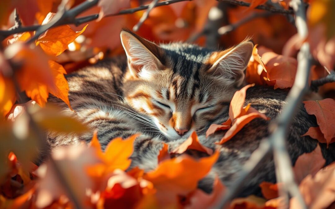 Promjene u navikama spavanja mačaka u jesen