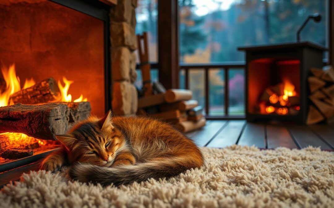 Tvoja mačka i kamin – opasnosti i mjere opreza