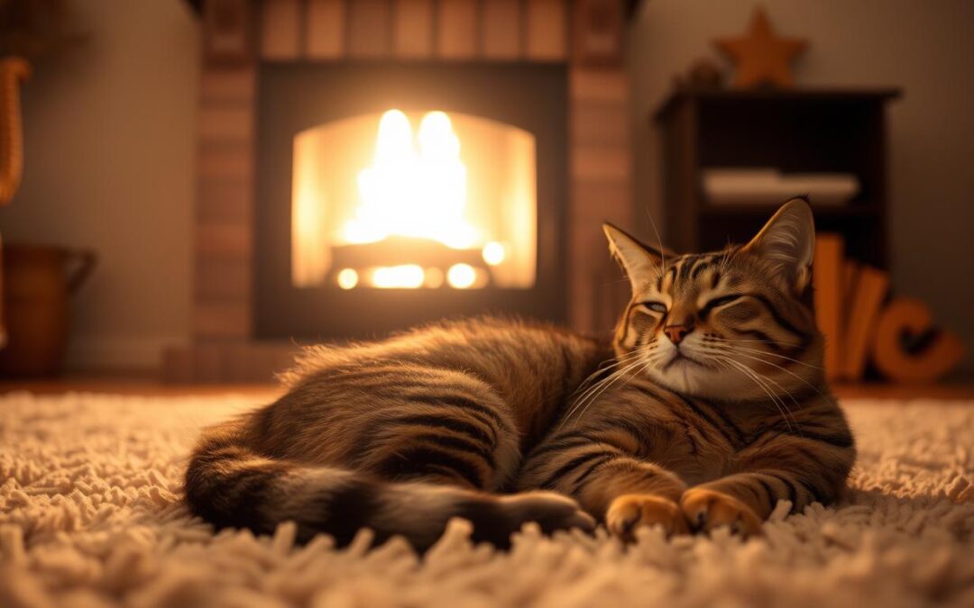 Pređenje kraj kamina – recept za mačju sreću