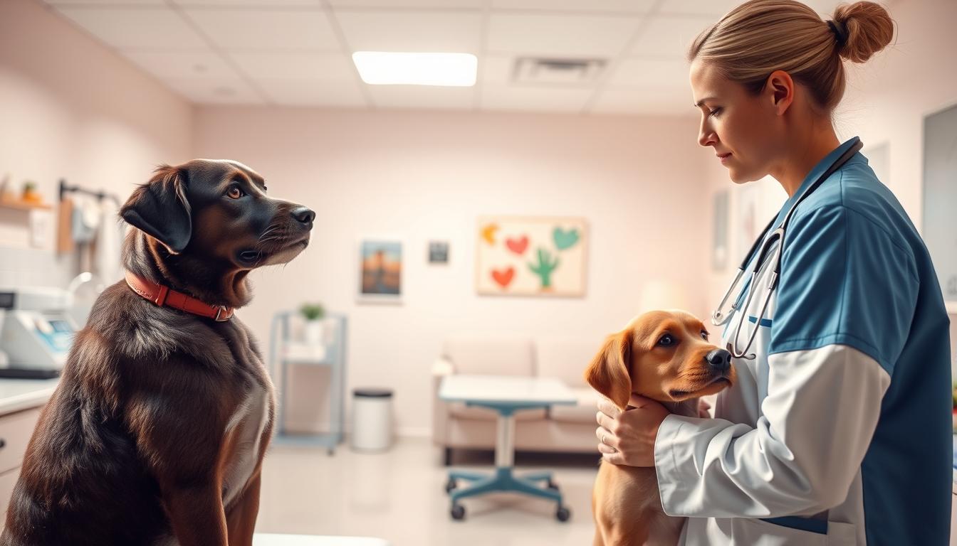 veterinar i mačka u jesen