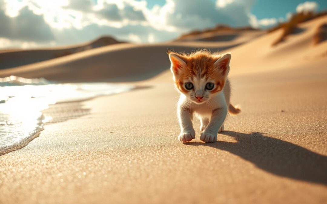 Kako priviknuti mačića na pijesak?