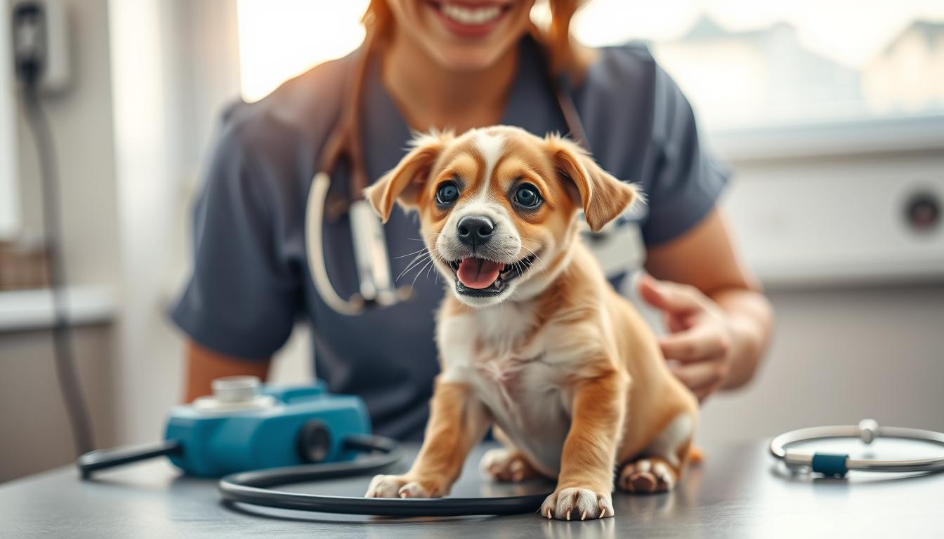 štene posjet veterinaru