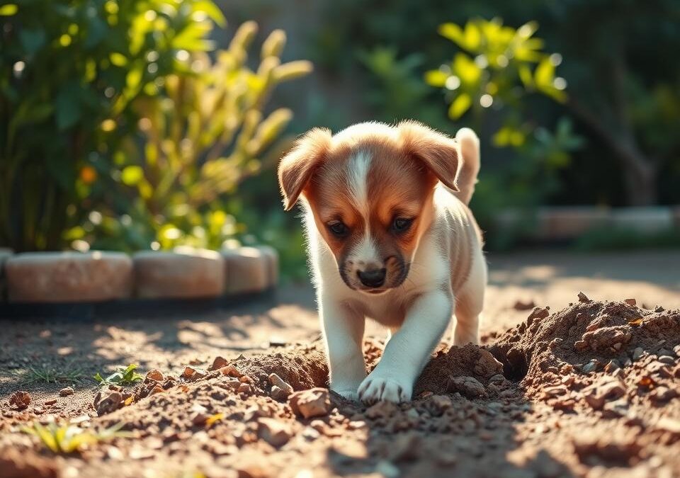 Zašto štene kopa u kući ili dvorištu?