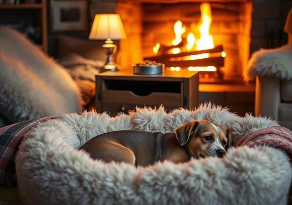 Kako stvoriti toplo mjesto za spavanje psu zimi?