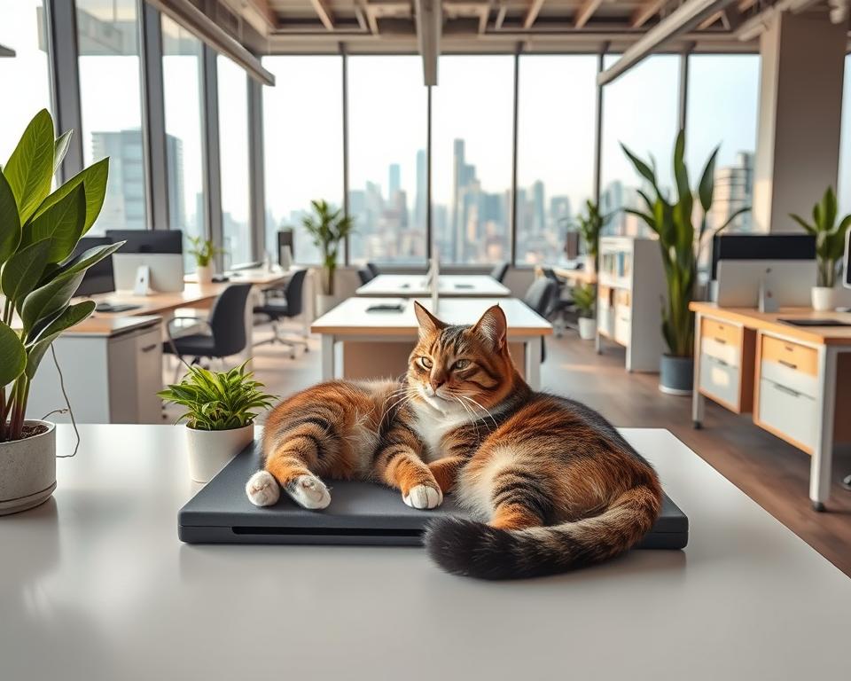 mačka u coworking uredima