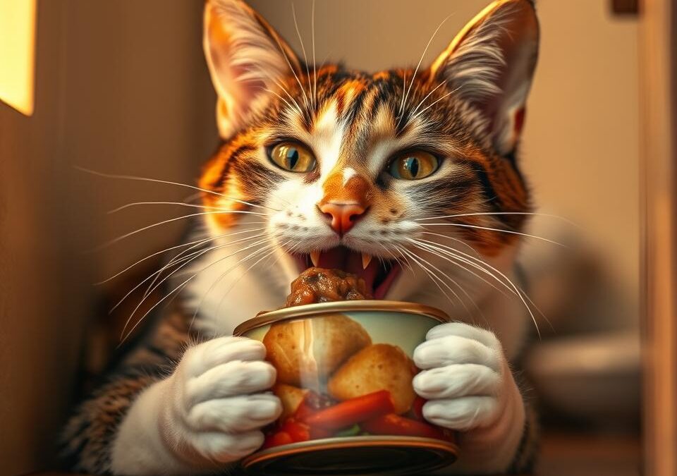 Obožava konzervu s janjetinom – ne ostavlja ništa