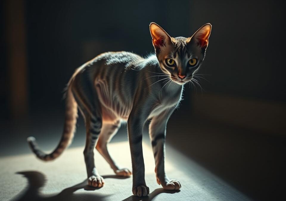 Naglo mršavljenje kod mačke – Sve što trebaš znati o tome!