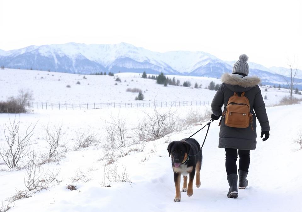 Kada je najbolje vrijeme za šetnju psa zimi?