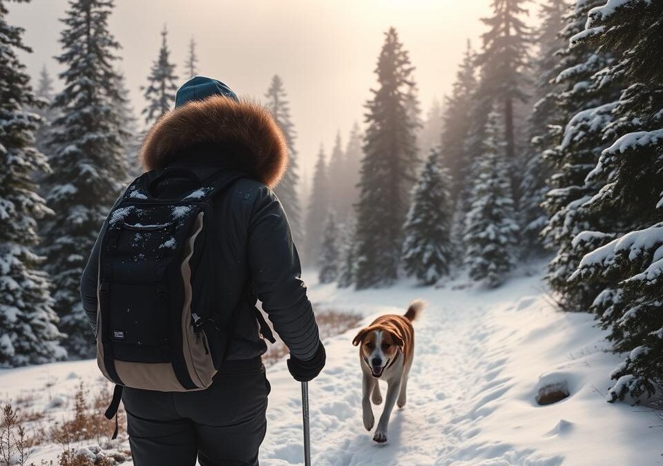 Zimski planinarenje s psom – kako ga fizički pripremiti?