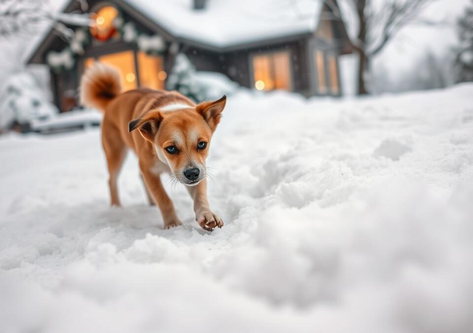 Što učiniti ako se pas boji snijega zimi?