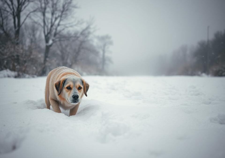 Izgubljeni pas u snijegu – što učiniti?