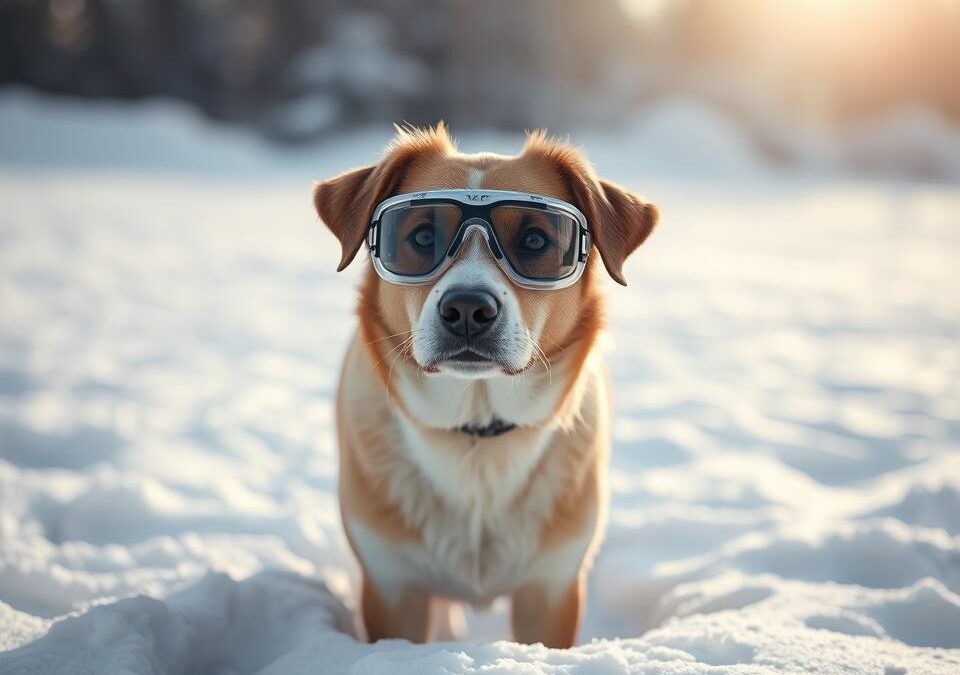 Kako zaštititi pseće oči tijekom snježne oluje?