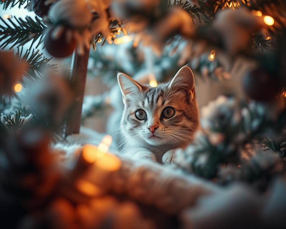 Bozicna-glazba-i-macka-zimi Božićna glazba i mačka zimi