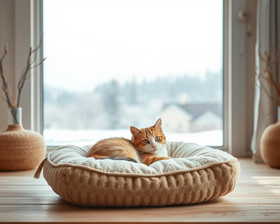 Grijani-jastucic-za-macku-zimi-1 Grijani jastučić za mačku zimi