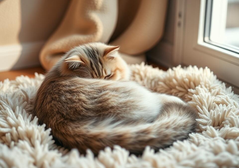 Mačka i tepih – zimsko sklupčavanje ili stres?