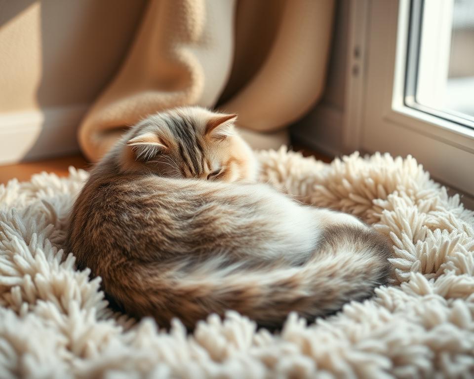 Mačka i tepih – zimsko sklupčavanje ili stres?