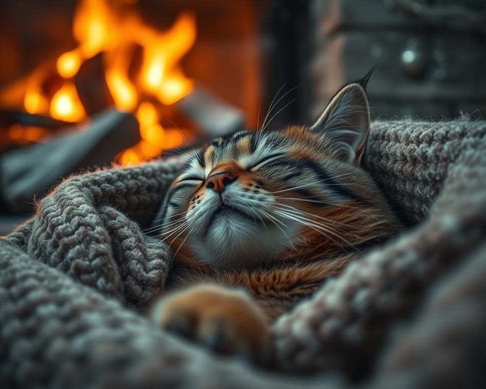 Mačje predenje zimi