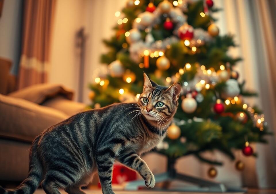 Mačka i božićno drvce – sigurnosni savjeti
