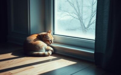 Mačka i nedostatak sunčeve svjetlosti zimi