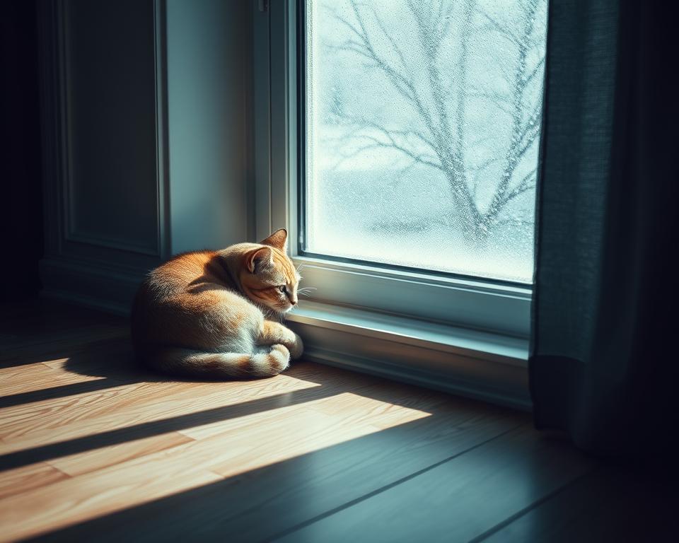 Nedostatak sunčeve svjetlosti kod mačke zimi