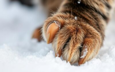 Njega mačjih šapa zimi – savjeti i trikovi