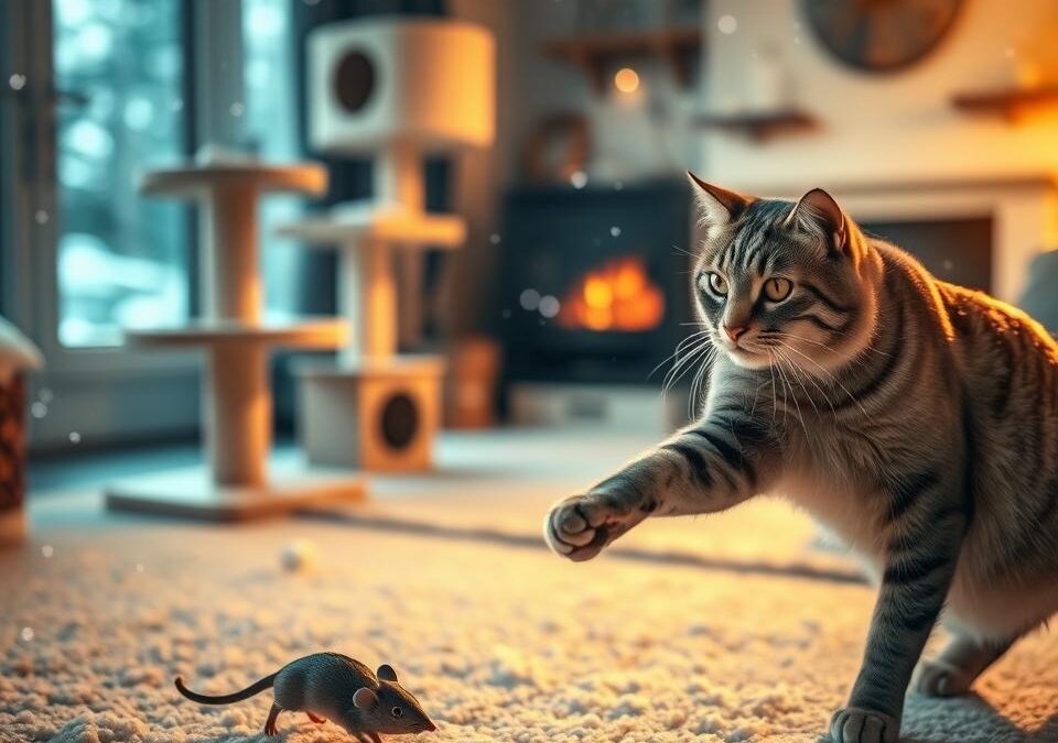 Kako održati mačku aktivnom zimi?