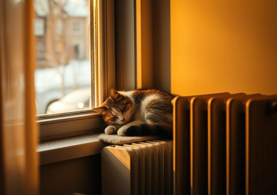 Mačka i opasnosti od radijatora
