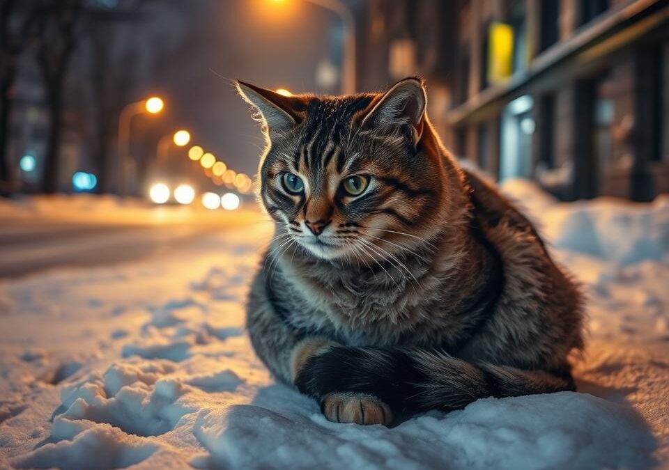 Što učiniti ako vidiš napuštenu mačku na hladnoći?