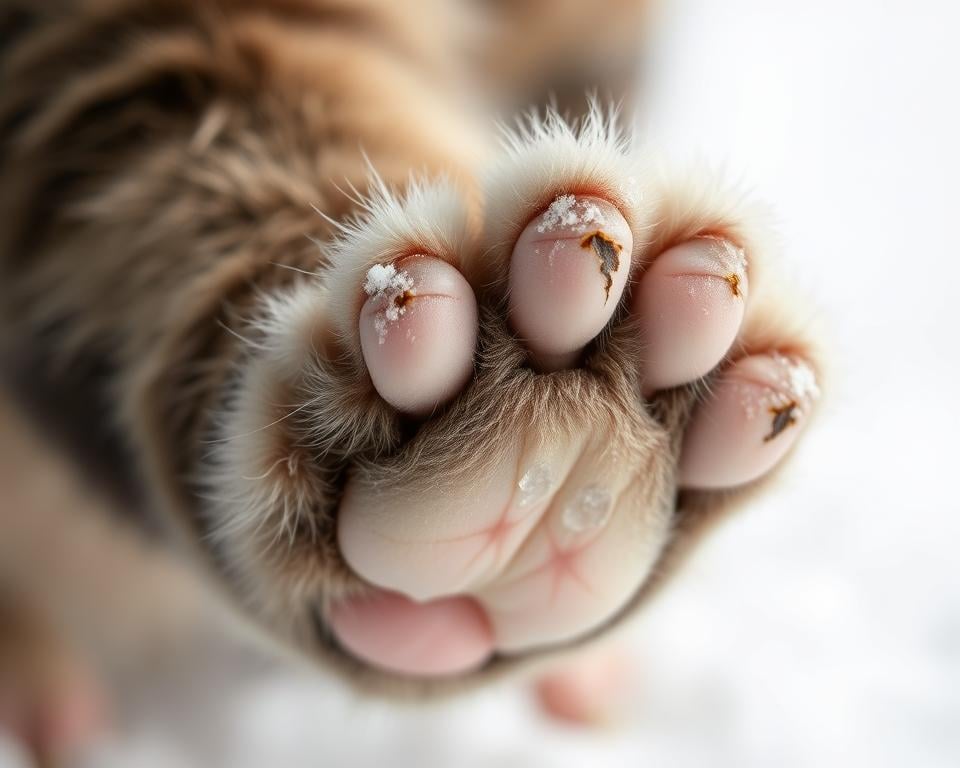 Pucanje-jastucica-na-sapama-macke-zimi Pucanje jastučića na šapama mačke zimi