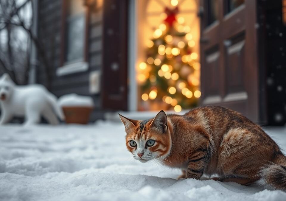 Mačka i blagdanski gosti – kako smanjiti stres