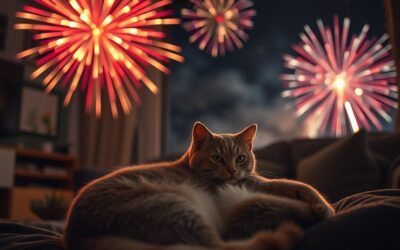Mačka i vatromet – kako je smiriti za Novu godinu?