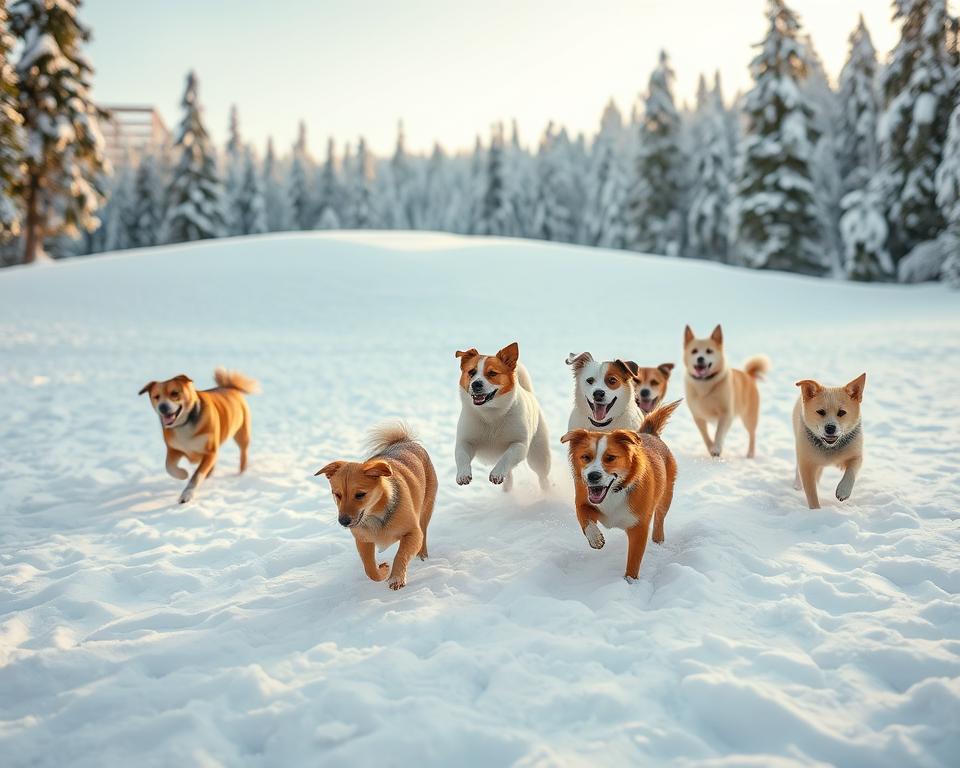 igranje-pasa-na-snijegu igranje pasa na snijegu