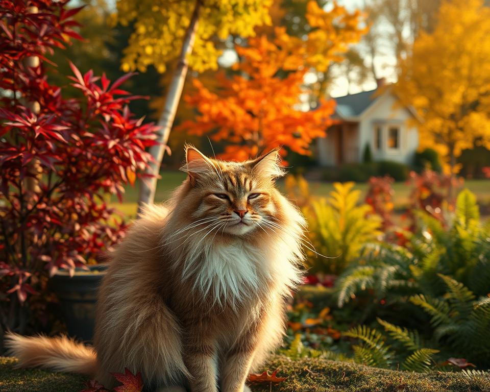 jesensko linjanje mačaka