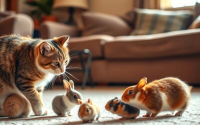 Upoznavanje mačke s malim životinjama – Sve što trebaš znati o tome!